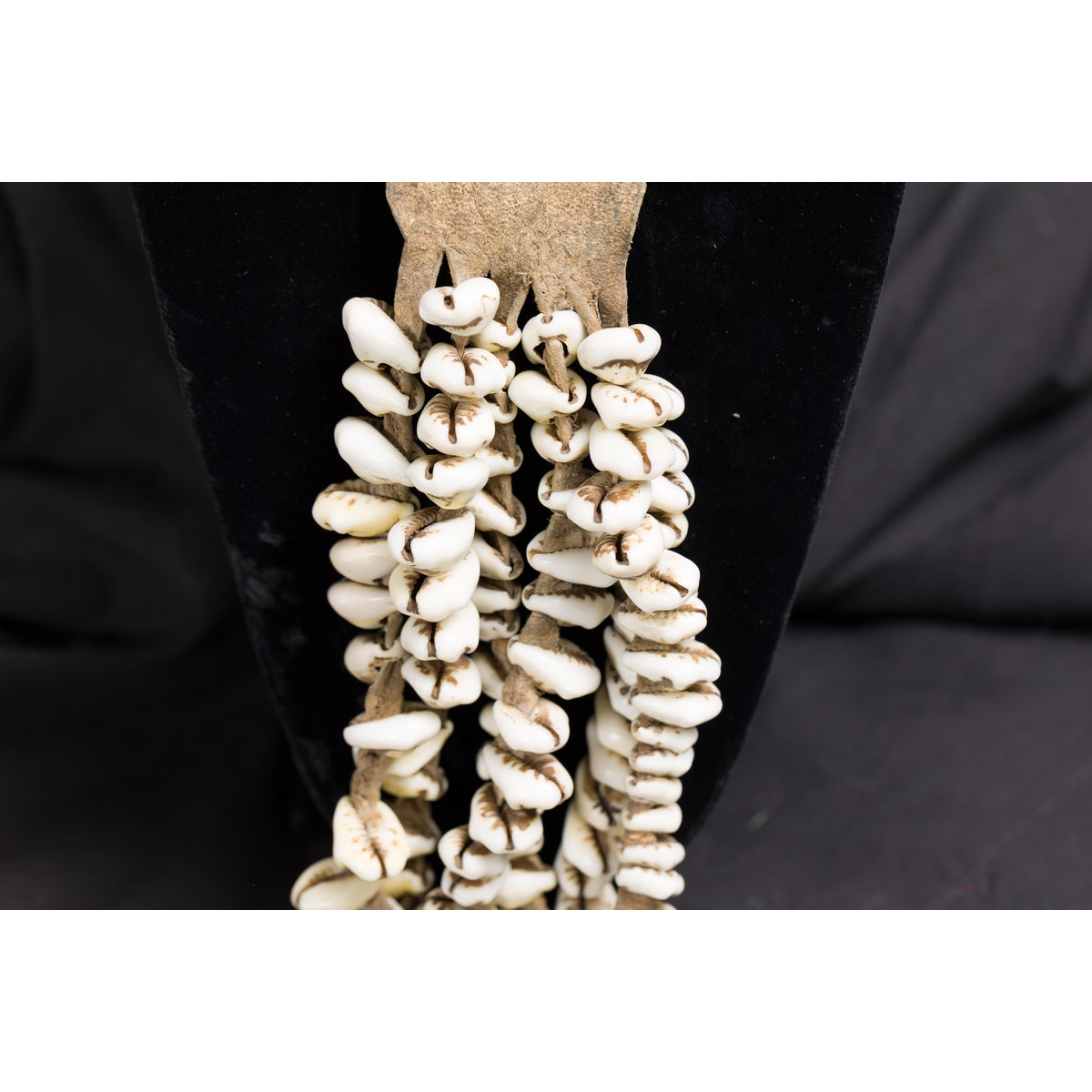 Antique Body Ornament Made of Himalayan Shells Secured to a Brass Buckle-9. Asian & Chinese Furniture, Art, Antiques, Vintage Home Décor for sale at FEA Home
