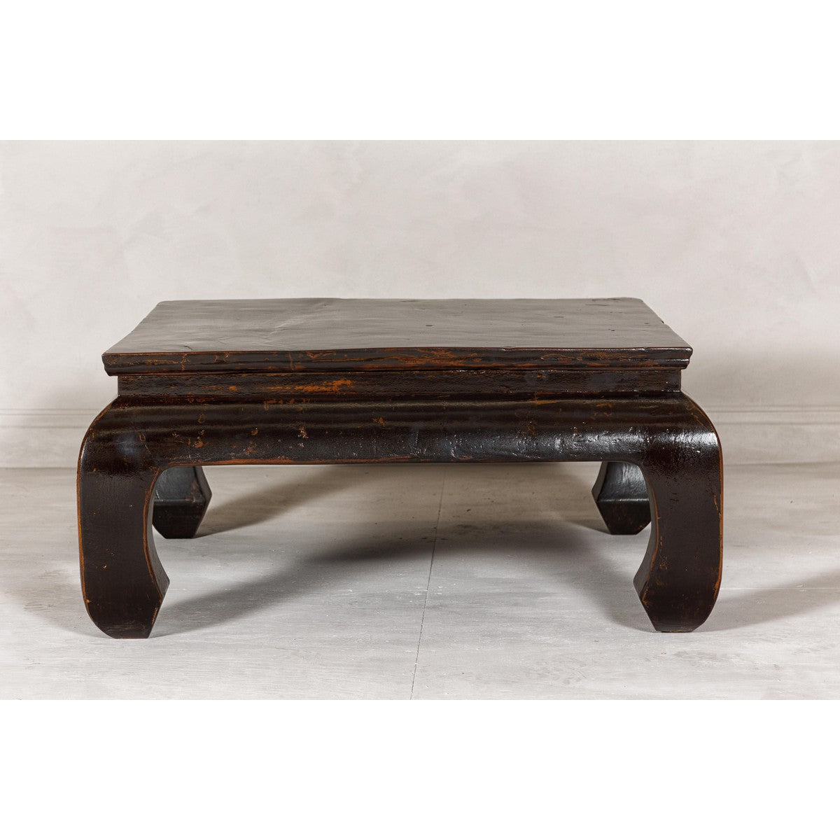 Chow Legs Dark Lacquered Coffee Table with Gloss Patina, Antique-12. Asian & Chinese Furniture, Art, Antiques, Vintage Home Décor for sale at FEA Home