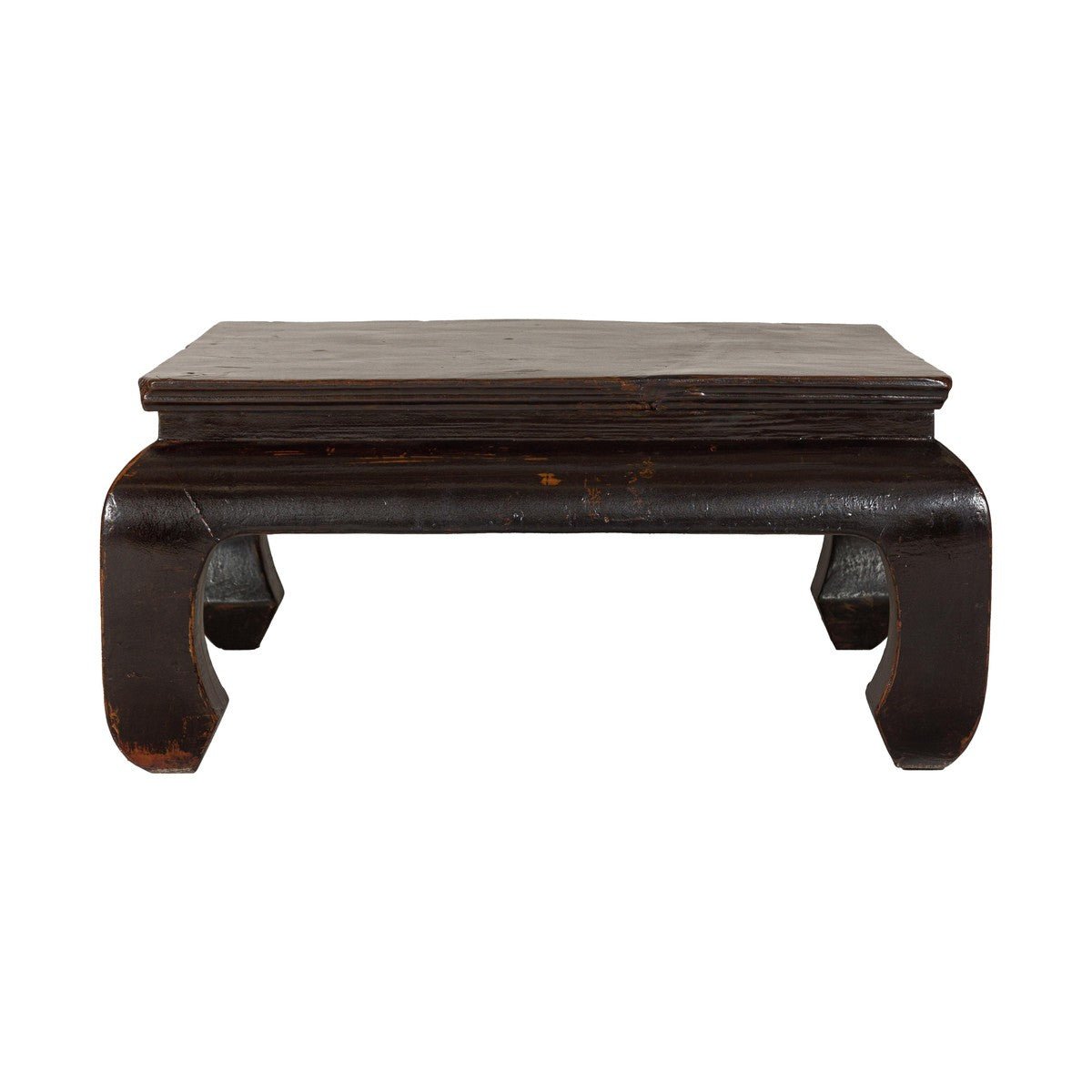 Chow Legs Dark Lacquered Coffee Table with Gloss Patina, Antique-15. Asian & Chinese Furniture, Art, Antiques, Vintage Home Décor for sale at FEA Home