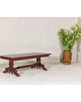 Dutch Colonial Ornate Coffee Table with Carved Lion Paw Legs-10. Asian & Chinese Furniture, Art, Antiques, Vintage Home Décor for sale at FEA Home