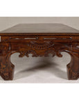 19th Century Lacquered Coffee Table with Hand-Carved Apron and Chow Legs-13. Asian & Chinese Furniture, Art, Antiques, Vintage Home Décor for sale at FEA Home