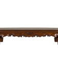 19th Century Lacquered Coffee Table with Hand-Carved Apron and Chow Legs-1. Asian & Chinese Furniture, Art, Antiques, Vintage Home Décor for sale at FEA Home