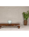 19th Century Lacquered Coffee Table with Hand-Carved Apron and Chow Legs-2. Asian & Chinese Furniture, Art, Antiques, Vintage Home Décor for sale at FEA Home