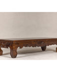19th Century Lacquered Coffee Table with Hand-Carved Apron and Chow Legs-4. Asian & Chinese Furniture, Art, Antiques, Vintage Home Décor for sale at FEA Home