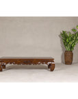 19th Century Lacquered Coffee Table with Hand-Carved Apron and Chow Legs-6. Asian & Chinese Furniture, Art, Antiques, Vintage Home Décor for sale at FEA Home