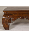 19th Century Lacquered Coffee Table with Hand-Carved Apron and Chow Legs-7. Asian & Chinese Furniture, Art, Antiques, Vintage Home Décor for sale at FEA Home
