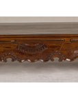19th Century Lacquered Coffee Table with Hand-Carved Apron and Chow Legs-9. Asian & Chinese Furniture, Art, Antiques, Vintage Home Décor for sale at FEA Home