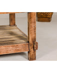 Country Style Distressed Two-Tier Coffee Table with Inset Top and Straight Legs-16. Asian & Chinese Furniture, Art, Antiques, Vintage Home Décor for sale at FEA Home