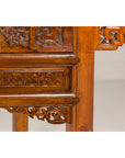 Vintage Chinese Carved Wood Console Table with Drawers-7. Asian & Chinese Furniture, Art, Antiques, Vintage Home Décor for sale at FEA Home