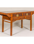 Vintage Chinese Carved Wood Console Table with Drawers-8. Asian & Chinese Furniture, Art, Antiques, Vintage Home Décor for sale at FEA Home