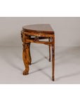 19th Century Wooden Demilune Table with Carved Mythical Creatures-15. Asian & Chinese Furniture, Art, Antiques, Vintage Home Décor for sale at FEA Home
