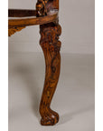 19th Century Wooden Demilune Table with Carved Mythical Creatures-7. Asian & Chinese Furniture, Art, Antiques, Vintage Home Décor for sale at FEA Home