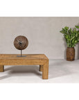 Country Style Midcentury Woven Rattan Light Brown Parsons Leg Coffee Table-2. Asian & Chinese Furniture, Art, Antiques, Vintage Home Décor for sale at FEA Home