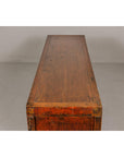 Qing Dynasty Painted Sideboard with Distressed Patina, Three Drawers, Two Doors-16. Asian & Chinese Furniture, Art, Antiques, Vintage Home Décor for sale at FEA Home