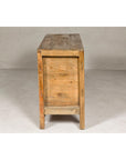 Country Style Painted Two-Door Buffet with Distressed Orange and Off-White Color-19. Asian & Chinese Furniture, Art, Antiques, Vintage Home Décor for sale at FEA Home