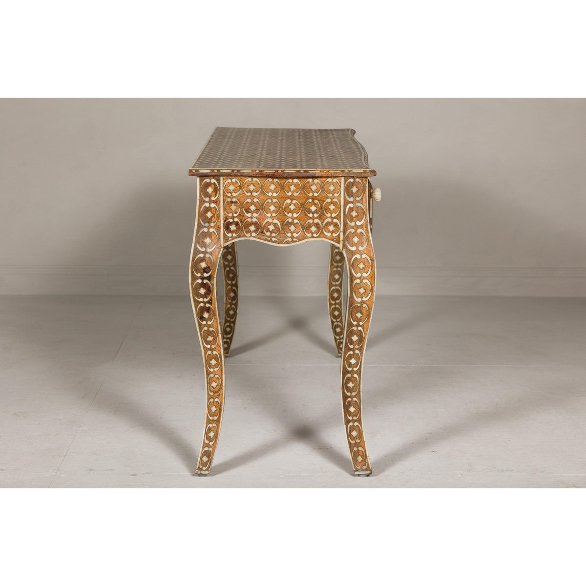 Anglo Louis XV Style Console Table with Three Drawers and Cabriole Legs-17. Asian & Chinese Furniture, Art, Antiques, Vintage Home Décor for sale at FEA Home