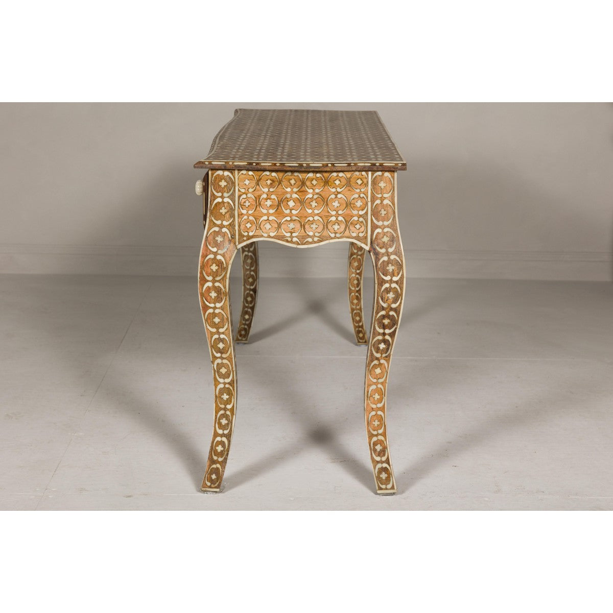 Anglo Louis XV Style Console Table with Three Drawers and Cabriole Legs-20. Asian & Chinese Furniture, Art, Antiques, Vintage Home Décor for sale at FEA Home