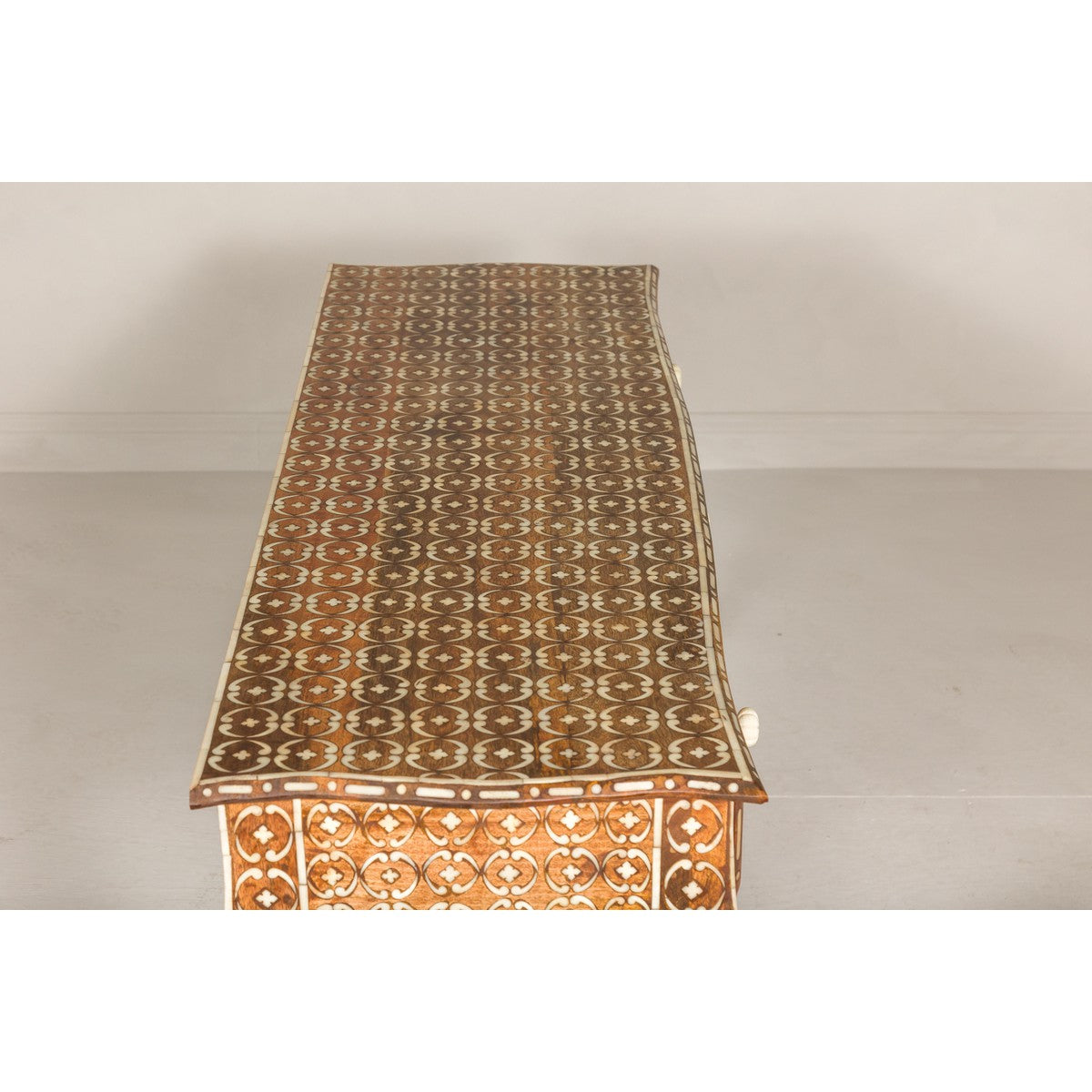 Vintage Anglo-Indian Bone Inlay Console Table-17. Asian & Chinese Furniture, Art, Antiques, Vintage Home Décor for sale at FEA Home