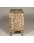 Anglo Style Mango Wood Buffet with Geometric Bone Inlay-16. Asian & Chinese Furniture, Art, Antiques, Vintage Home Décor for sale at FEA Home