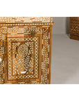 Anglo Style Mango Wood and Bone Inlay Two-Drawer over Two Door Buffet-7. Asian & Chinese Furniture, Art, Antiques, Vintage Home Décor for sale at FEA Home