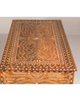 Anglo Style Mango Wood Console or Desk with Three Drawers and Bone Inlay-16. Asian & Chinese Furniture, Art, Antiques, Vintage Home Décor for sale at FEA Home