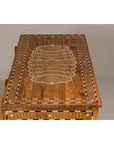 Anglo Indian Style Mango Wood Chest with Four Drawers and Floral Bone Inlay-16. Asian & Chinese Furniture, Art, Antiques, Vintage Home Décor for sale at FEA Home