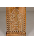 Anglo-Indian Four-Drawer Vintage Dresser Chest with Floral Bone Inlay Design-15. Asian & Chinese Furniture, Art, Antiques, Vintage Home Décor for sale at FEA Home