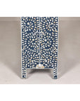 Blue and White Anglo Style Inlaid Mother of Pearl Tall Chest-19. Asian & Chinese Furniture, Art, Antiques, Vintage Home Décor for sale at FEA Home