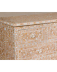 Anglo Style Soft Pink Dresser with Floral Themed Mother-of-Pearl Inlay-14. Asian & Chinese Furniture, Art, Antiques, Vintage Home Décor for sale at FEA Home