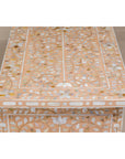 Anglo Style Soft Pink Dresser with Floral Themed Mother-of-Pearl Inlay-17. Asian & Chinese Furniture, Art, Antiques, Vintage Home Décor for sale at FEA Home