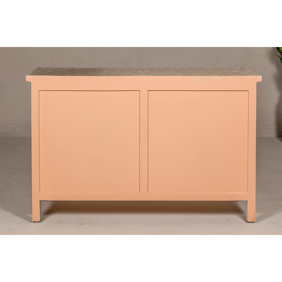 Anglo Style Soft Pink Dresser with Floral Themed Mother-of-Pearl Inlay-18. Asian & Chinese Furniture, Art, Antiques, Vintage Home Décor for sale at FEA Home