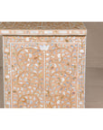 Anglo Style Soft Pink Dresser with Floral Themed Mother-of-Pearl Inlay-20. Asian & Chinese Furniture, Art, Antiques, Vintage Home Décor for sale at FEA Home