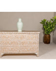 Anglo Style Soft Pink Dresser with Floral Themed Mother-of-Pearl Inlay-2. Asian & Chinese Furniture, Art, Antiques, Vintage Home Décor for sale at FEA Home