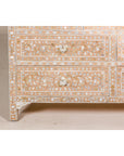 Anglo Style Soft Pink Dresser with Floral Themed Mother-of-Pearl Inlay-7. Asian & Chinese Furniture, Art, Antiques, Vintage Home Décor for sale at FEA Home