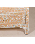 Anglo Style Soft Pink Dresser with Floral Themed Mother-of-Pearl Inlay-9. Asian & Chinese Furniture, Art, Antiques, Vintage Home Décor for sale at FEA Home