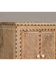 Anglo Style Narrow Cabinet with Foliage-Themed Bone Inlaid Décor-13. Asian & Chinese Furniture, Art, Antiques, Vintage Home Décor for sale at FEA Home