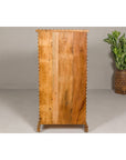 Anglo Style Narrow Cabinet with Foliage-Themed Bone Inlaid Décor-17. Asian & Chinese Furniture, Art, Antiques, Vintage Home Décor for sale at FEA Home
