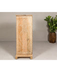 Anglo Style Narrow Cabinet with Foliage-Themed Bone Inlaid Décor-18. Asian & Chinese Furniture, Art, Antiques, Vintage Home Décor for sale at FEA Home