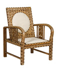 Anglo Style Bone Inlaid Armchair with Folding Back and Loop Arms-16. Asian & Chinese Furniture, Art, Antiques, Vintage Home Décor for sale at FEA Home