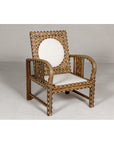 Anglo Style Bone Inlaid Armchair with Folding Back and Loop Arms-3. Asian & Chinese Furniture, Art, Antiques, Vintage Home Décor for sale at FEA Home