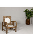 Anglo Style Bone Inlaid Armchair with Folding Back and Loop Arms-4. Asian & Chinese Furniture, Art, Antiques, Vintage Home Décor for sale at FEA Home