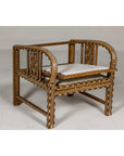 Anglo Style Bone Inlaid Armchair with Folding Back and Loop Arms-7. Asian & Chinese Furniture, Art, Antiques, Vintage Home Décor for sale at FEA Home