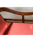 Récamier Style Daybed with Silk Cushion, Out-Scrolling Back and Turned Legs-4. Asian & Chinese Furniture, Art, Antiques, Vintage Home Décor for sale at FEA Home