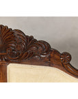 Dutch Colonial Wooden Settee with Carved Crest and Out-Scrolling Arms-12. Asian & Chinese Furniture, Art, Antiques, Vintage Home Décor for sale at FEA Home