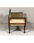 Dutch Colonial Wooden Settee with Carved Crest and Out-Scrolling Arms-13. Asian & Chinese Furniture, Art, Antiques, Vintage Home Décor for sale at FEA Home