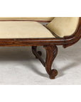 Dutch Colonial Wooden Settee with Carved Crest and Out-Scrolling Arms-8. Asian & Chinese Furniture, Art, Antiques, Vintage Home Décor for sale at FEA Home