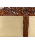Dutch Colonial Wooden Settee with Carved Crest and Out-Scrolling Arms-9. Asian & Chinese Furniture, Art, Antiques, Vintage Home Décor for sale at FEA Home