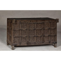 Damachiya Wedding Cabinet on Legs with Floral Motifs and Horse Heads