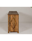 Anglo-Indian Style Mango Wood Dresser with Eight Drawers and Floral Bone Inlay-18. Asian & Chinese Furniture, Art, Antiques, Vintage Home Décor for sale at FEA Home