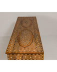 Anglo-Indian Style Mango Wood Dresser with Eight Drawers and Floral Bone Inlay-19. Asian & Chinese Furniture, Art, Antiques, Vintage Home Décor for sale at FEA Home